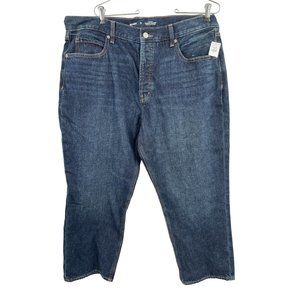 Old Navy High Rise Slouchy Straight Secret Slip Pockets Cropped Jeans 16